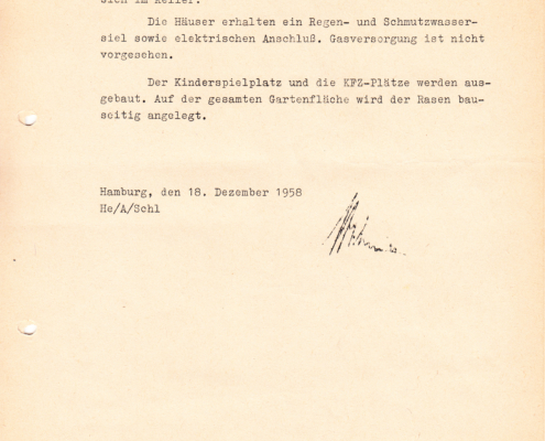 Baubeschreibung vom 18.12.1958 Seite 3